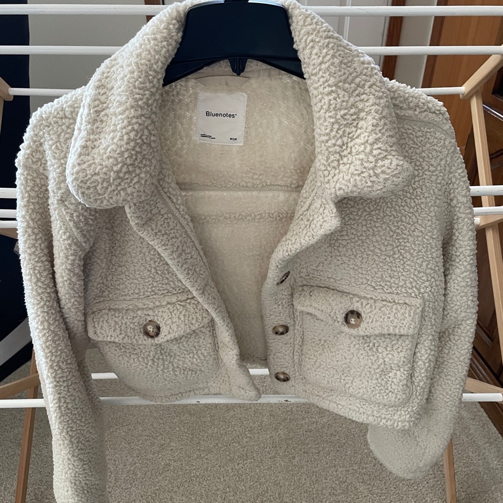 Bluenotes Women's Cream Teddy Jacket